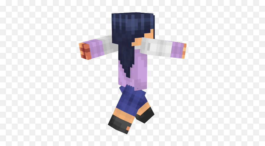 Hinata Hyuga - Naruto Minecraft Skin Fictional Character Png,Hinata Hyuga Png