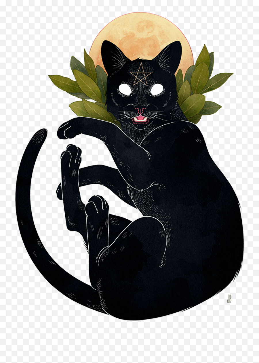 30 Drawn Black Cat Tumblr Transparent Free Clip Art Stock - Witch Cat Drawing Png,Transparent Cat