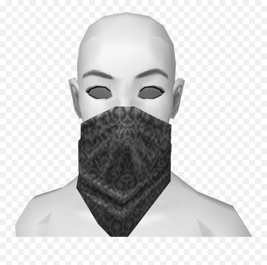 Black Bandana Mask - For Adult Png,Black Bandana Png