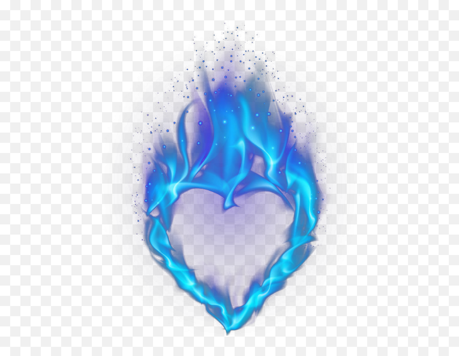 Light Heart Flame - Blue Heartshaped Flame Png Download Light Blue Blue Heart Transparent,Blue Heart Transparent