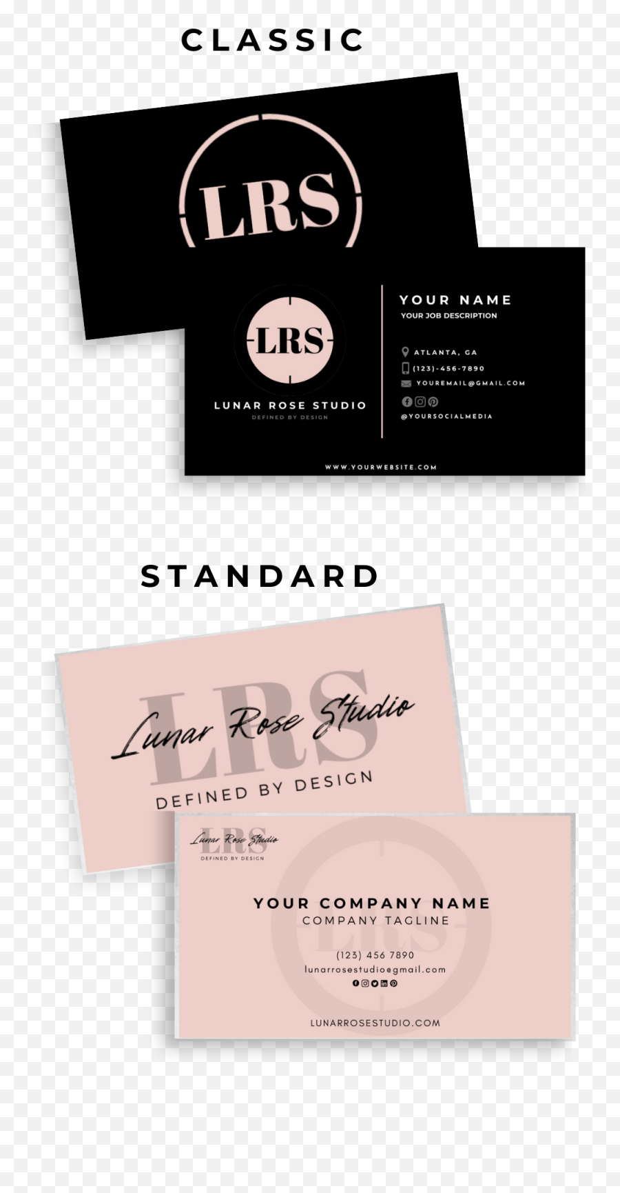 Graphic Design - Horizontal Png,Social Media Logos For Business Cards