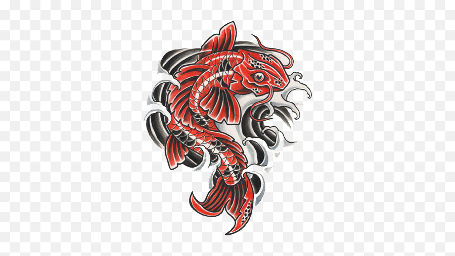 Fish Tattoos Png Transparent Images - Koi Fish Tattoo Png,Tattoo Png Transparent