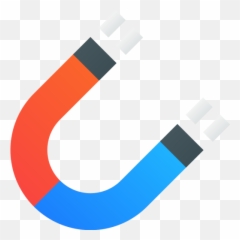 Education Magnet Attract Distract Attach Iron Icon Of - Vertical png