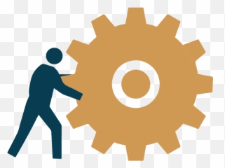Team Synergy Decision - making And Capacity Building Gear Icon Red png