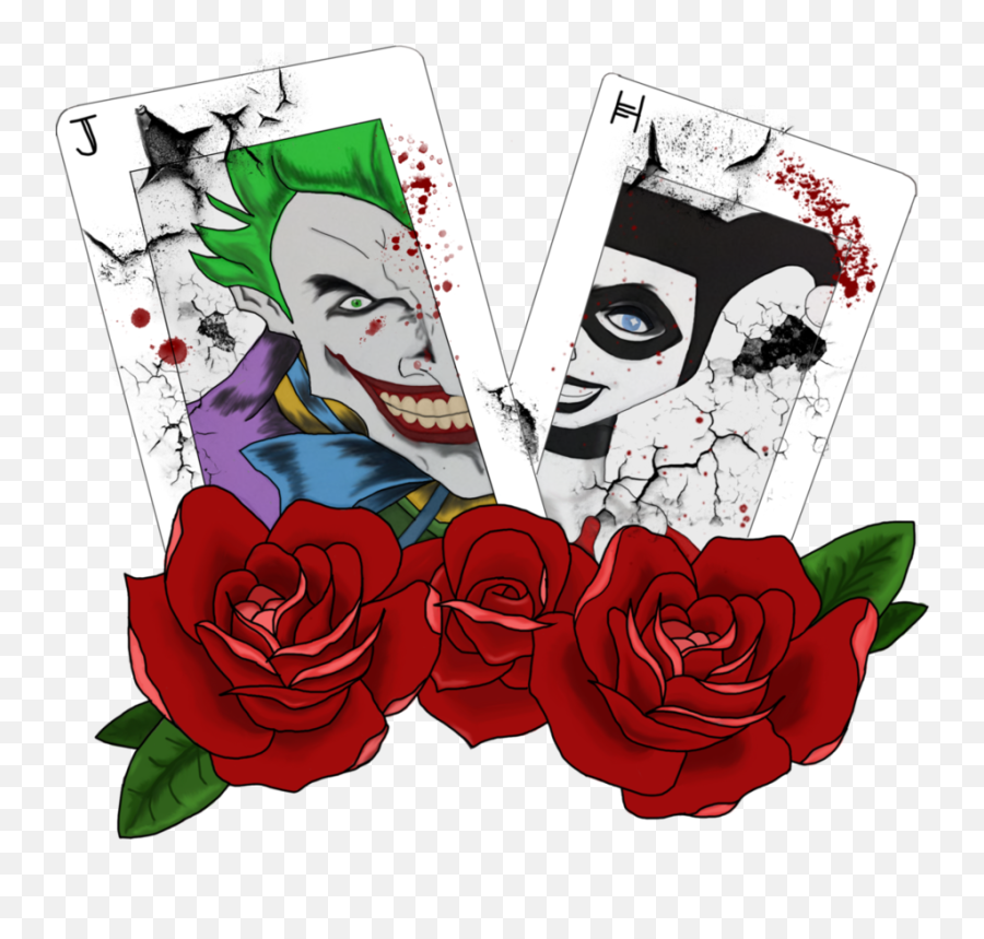 Joker And Harley Png Transparent Collections - Joker And Harley Drawing,The Joker Png