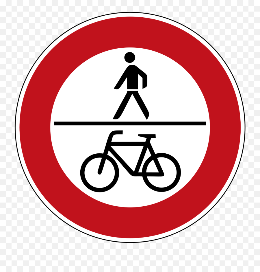 Verbot Für Fußgänger Und Radfahrer - Verboden Voor Fietsers En Voetgangers Png,Verboten Icon