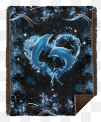 Beautiful Dolphin Lovers Fleece Sherpad Mink Woven - Mythical Creature Png,Willa Holland Icon