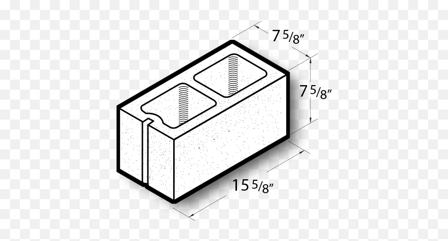 8x8x16 Sash Block - Best Block Vertical Png,Cinder Block Icon