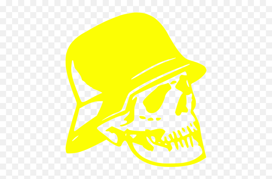 Yellow Skull 39 Icon - Free Yellow Skull Icons Hard Png,Police Icon .ico