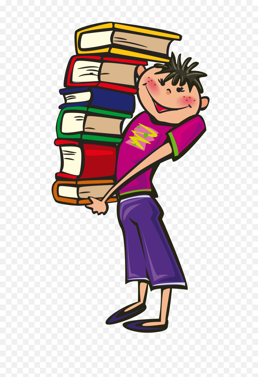 Stack Of Books Image Clipart School Book Clip - Clipart Student With Books Png,Book Clipart Png