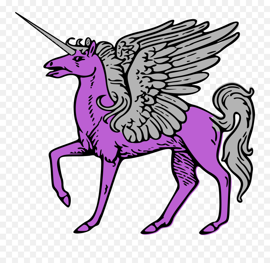 Pegacorn Clip Art - Horse Heraldry Png,Unicorn Clipart Png