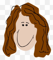 Woman Curly Hair Brown - Free vector graphic on Pixabay Female Cartoon Characters png