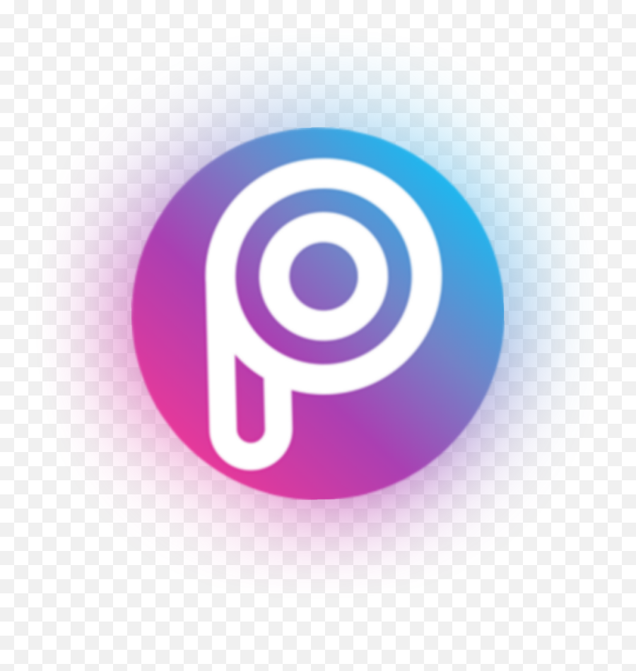 Picsart Logo Neon Icon Circle Freetoedit - Circle Png,Picsart Logo