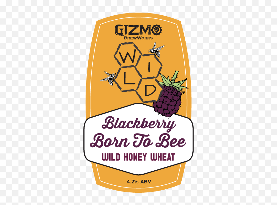 Blackberry Born To Bee Wild - Clip Art Png,Blackberry Png