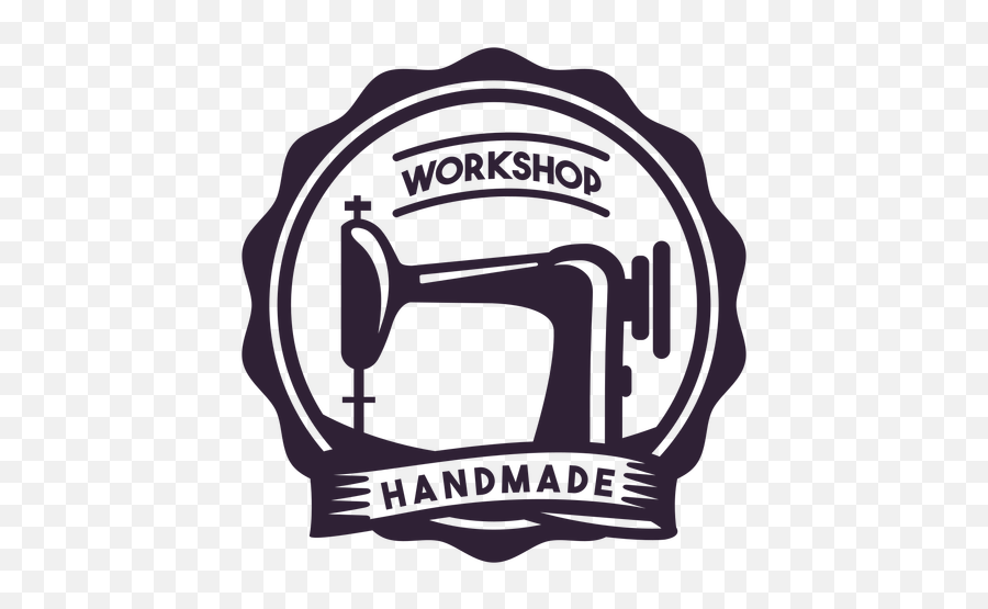 Workshop Handmade Sewing Machine Needle Badge Sticker - Maquina De Costura Logo Png,Needle And Thread Png