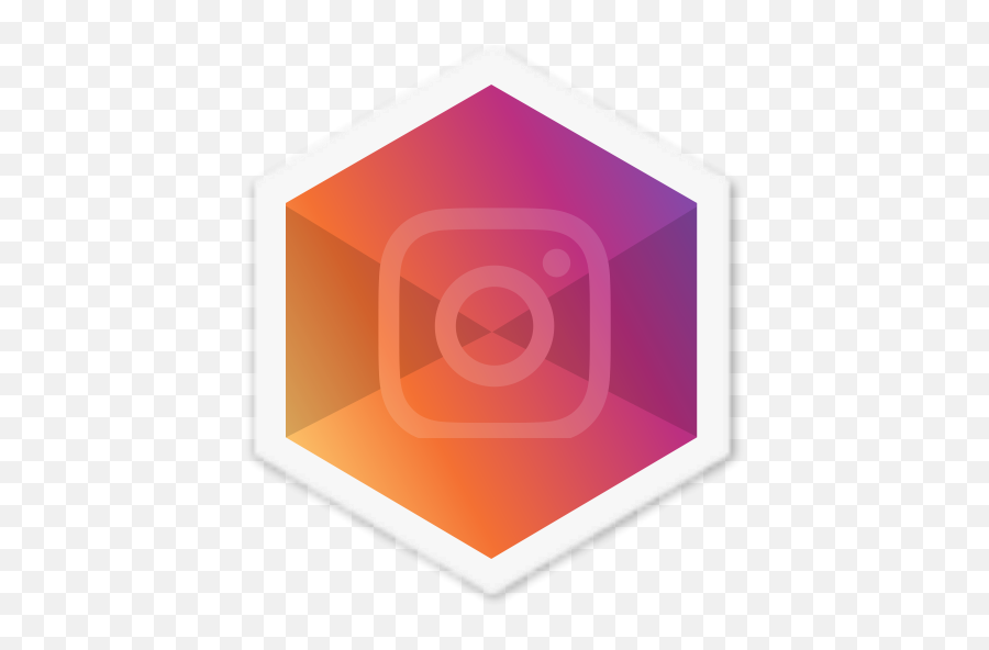 Colorful Instagram Hexagon Logo Social Appicon Insta Icon - Circle Png,Insta Icon Png