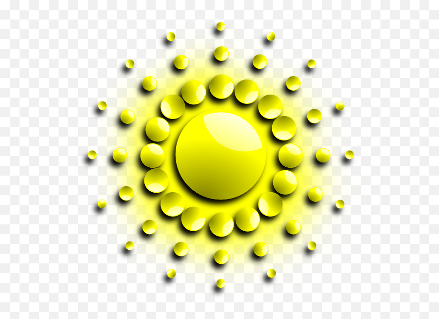 Sun With Spherical Sunrays Clip Art - Vector Abstrak Matahari Png,Sunray Png