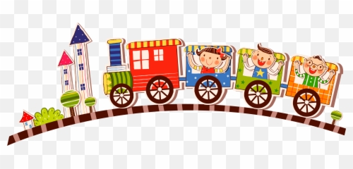 Download Cute Children Vector Korean 2016 Cartoon Clipart - Cute Train Cartoon Png,Korean Flag Png