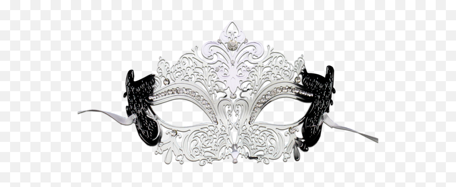 Silver Series Womenu0027s Laser Cut Metal Venetian Masquerade Crown Mask - Silver Masquerade Mask Transparent Background Png,Masquerade Mask Png