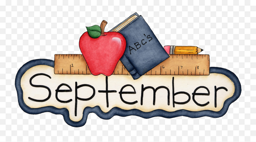 Free Library September Calendar Clipart - September Clipart Png,Calendar Clipart Transparent