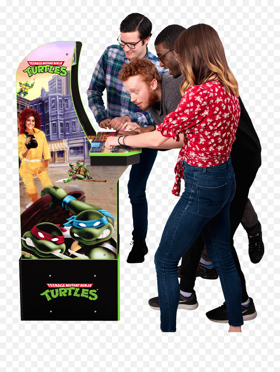 Teenage Mutant Ninja Turtles Arcade Cabinet - Arcade1up Tmnt Arcade 1 Up Png,Ninja Turtles Logo