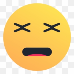 Dead Emoji Emoticon Face Reaction - Png