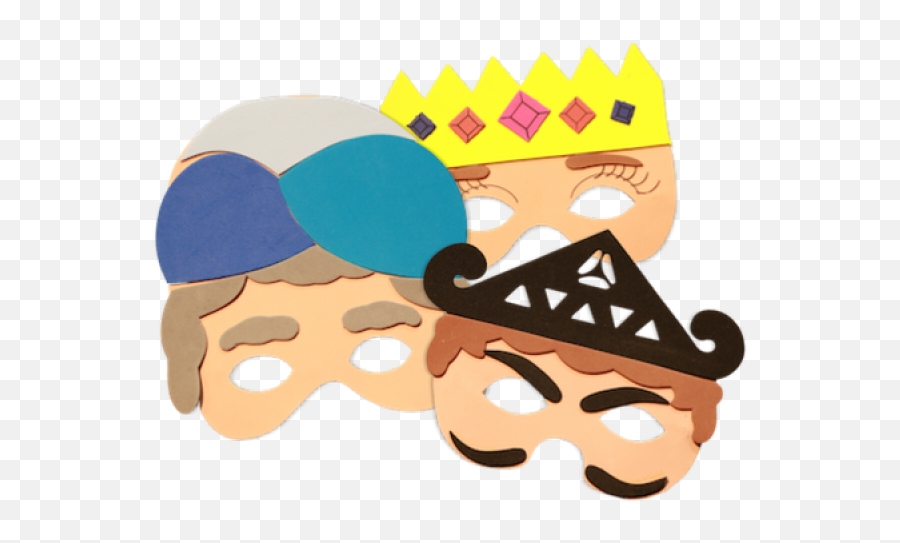Masks Clipart Purim - Png Download Full Size Clipart Purim Masks Png,Masks Png