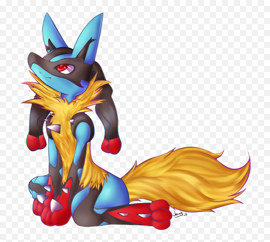Download Mega Lucario By Aquadiamonds - Mega Lucario Female Lucario Mewtwo And Mew Png,Lucario Png
