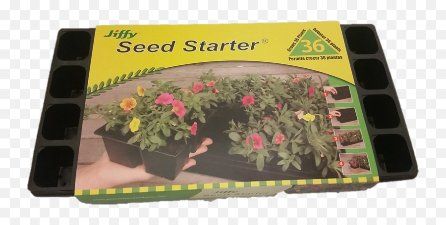 Jiffy Seed Starter 36 Cell Insert And Planting Tray Png
