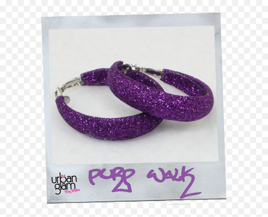 Purple Glitter Hoop Earrings Hp - Glitterhoopspur1 399 Purple Earrings Png,Purple Glitter Png