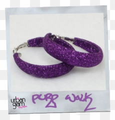 Purple Glitter Hoop Earrings Hp - Glitterhoopspur1 399 Purple Earrings Png,Purple Glitter Png