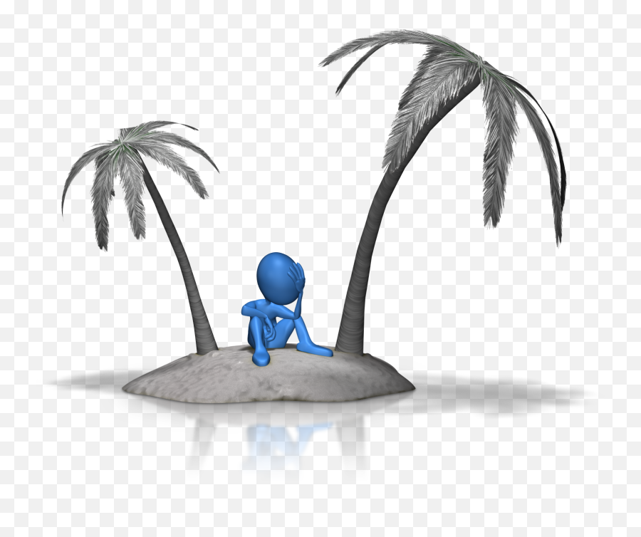 Download Stuck - Stick Figure Stranded On Desert Island Gif Animated Png,Island Png