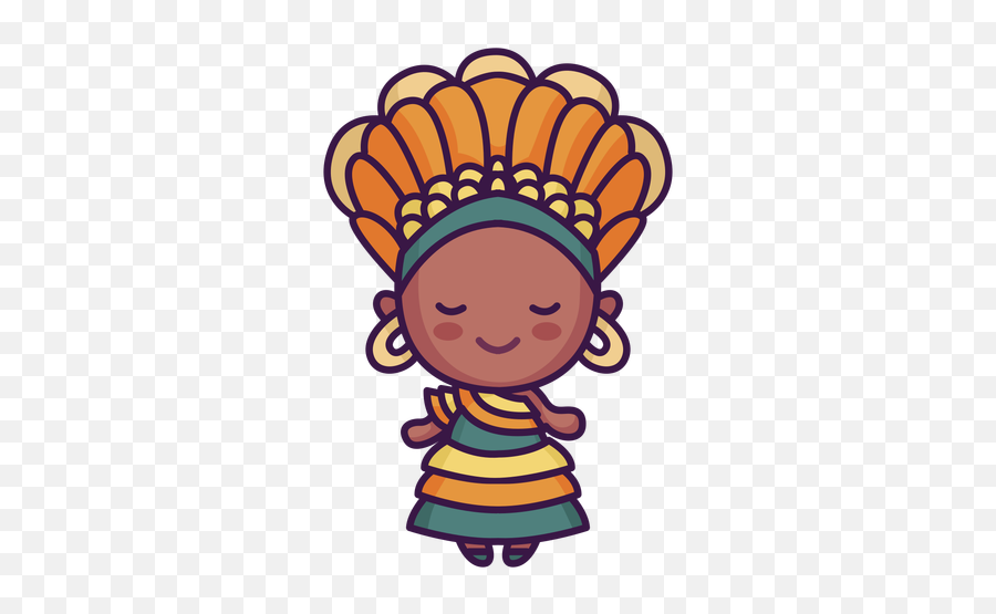 Cute Woman With Headdress - Transparent Png U0026 Svg Vector File Clip Art,Cute Bee Png