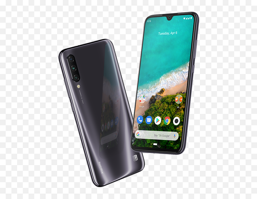 Xiaomiu0027s Android One - Toting Mi A3 Is Official 48mp Camera Mi A3 Black Colour Png,Finger Print Png