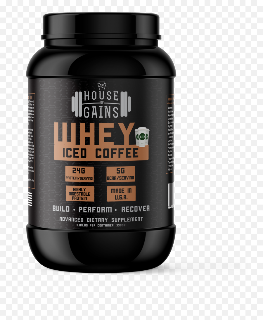 Iced Coffee Whey Protein 3lb - Whey Png,Iced Coffee Png
