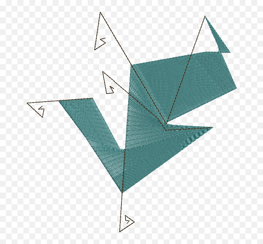 Diagonal Lines Splitting Graphic Embroidery - Triangle Png,Diagonal Line Png