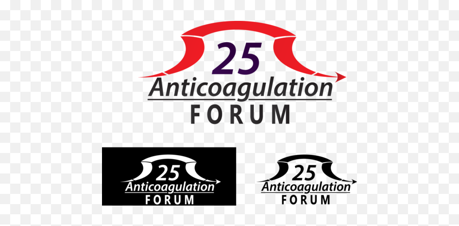 Anticoagulation Forum 25th Anniversary Logo Or Tagline By - Graphic Design Png,25th Anniversary Logo