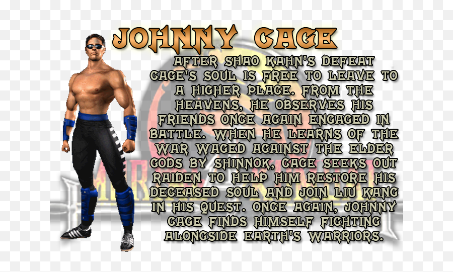 Johnny Cage - Mortal Kombat Johnny Cage Png,Johnny Cage Png