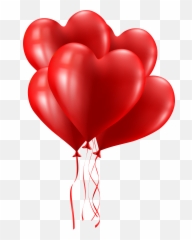 Heart Balloon Transparent Png - Pink Balloons Transparent Background,Heart Balloon Png