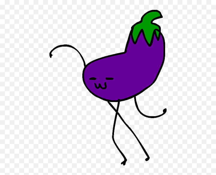 Top Eggplant Stickers For Android Ios - Dancing Eggplant Gif Png,Eggplant Emoji Transparent