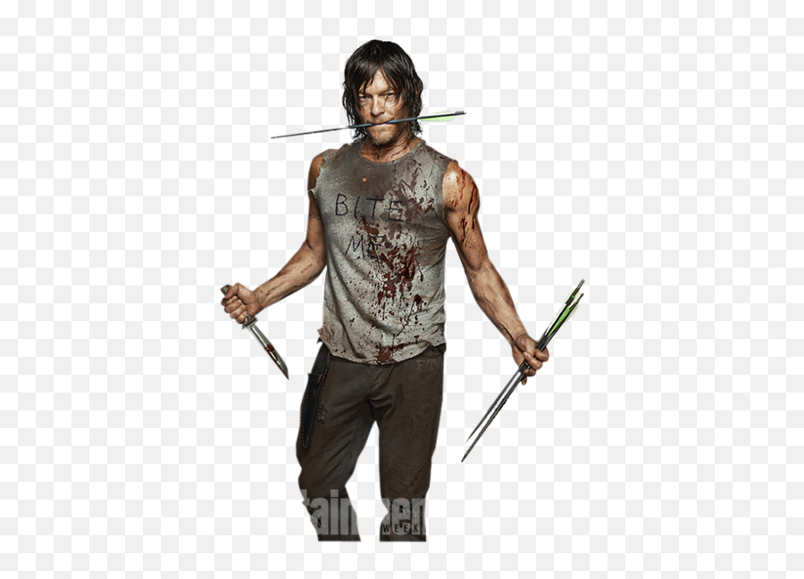 Daryl Dixon From The Walking Dead - Daryl Bite Me Png,The Walking Dead Logo Png