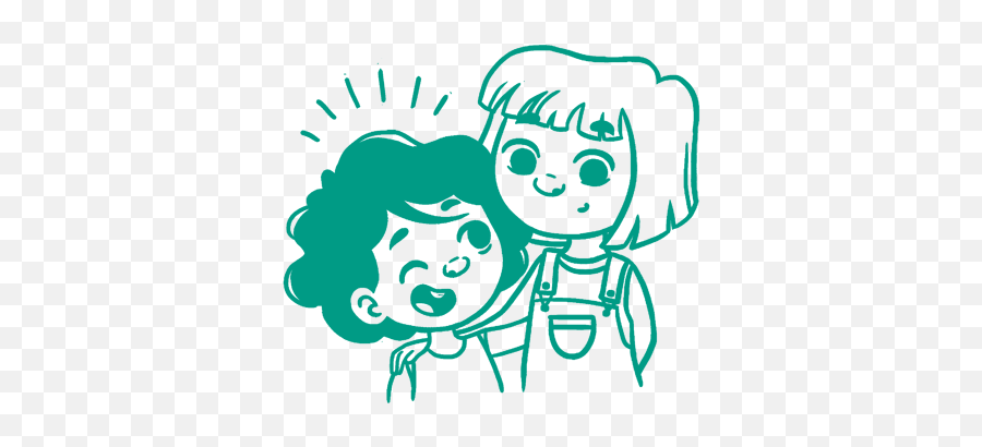 Isla And Lulu - Cartoon Png,Friends Png