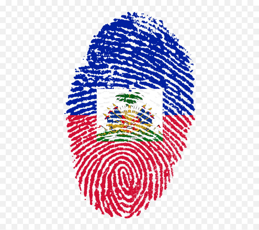 Haiti Flag Fingerprint - Haiti Flag Png,Haitian Flag Png