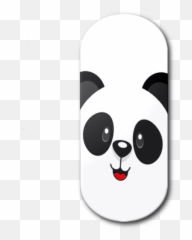 Download Panda Bear Face Alfabeto I - Skateboard Deck Png,Panda Face Png