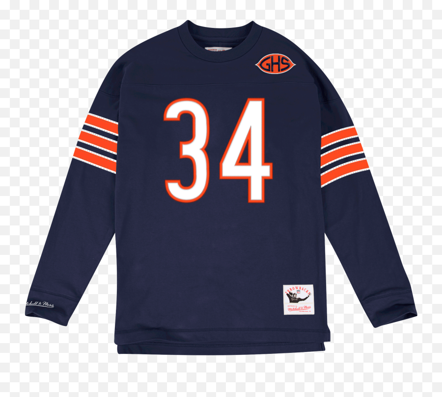 Walter Payton Name U0026 Number Long Sleeve - Chicago Bears Long Sleeve Jersey Png,Chicago Bears Png