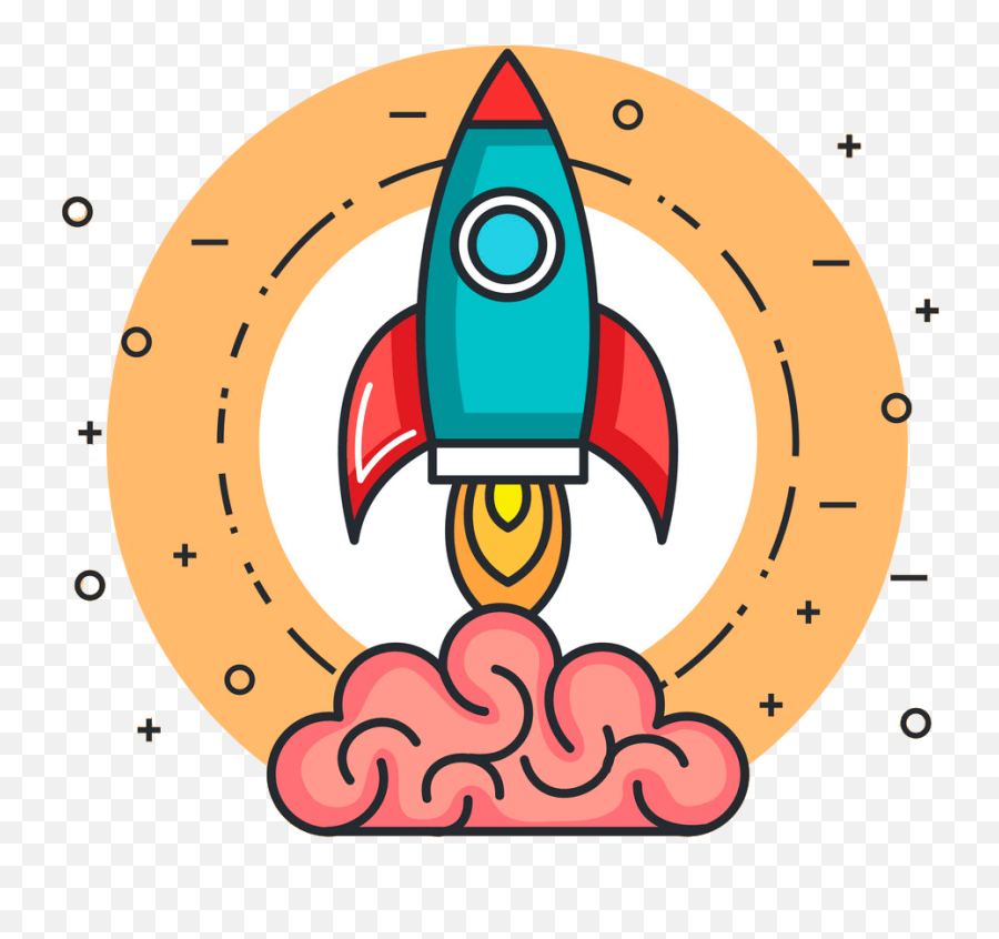 Download Hd Rocket Launch Creative Brain Idea Innovation - Innovation Vector Freepik Png,Rocket Transparent Png
