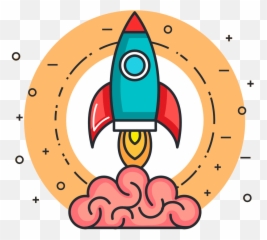 Download Hd Rocket Launch Creative Brain Idea Innovation - Innovation Vector Freepik Png,Rocket Transparent Png