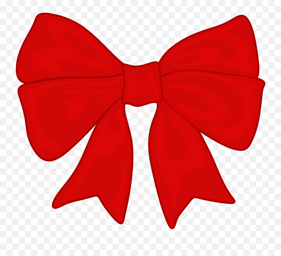 Red Christmas Bow Clipart - Christmas Bow Clipart Png,Christmas Bow Transparent