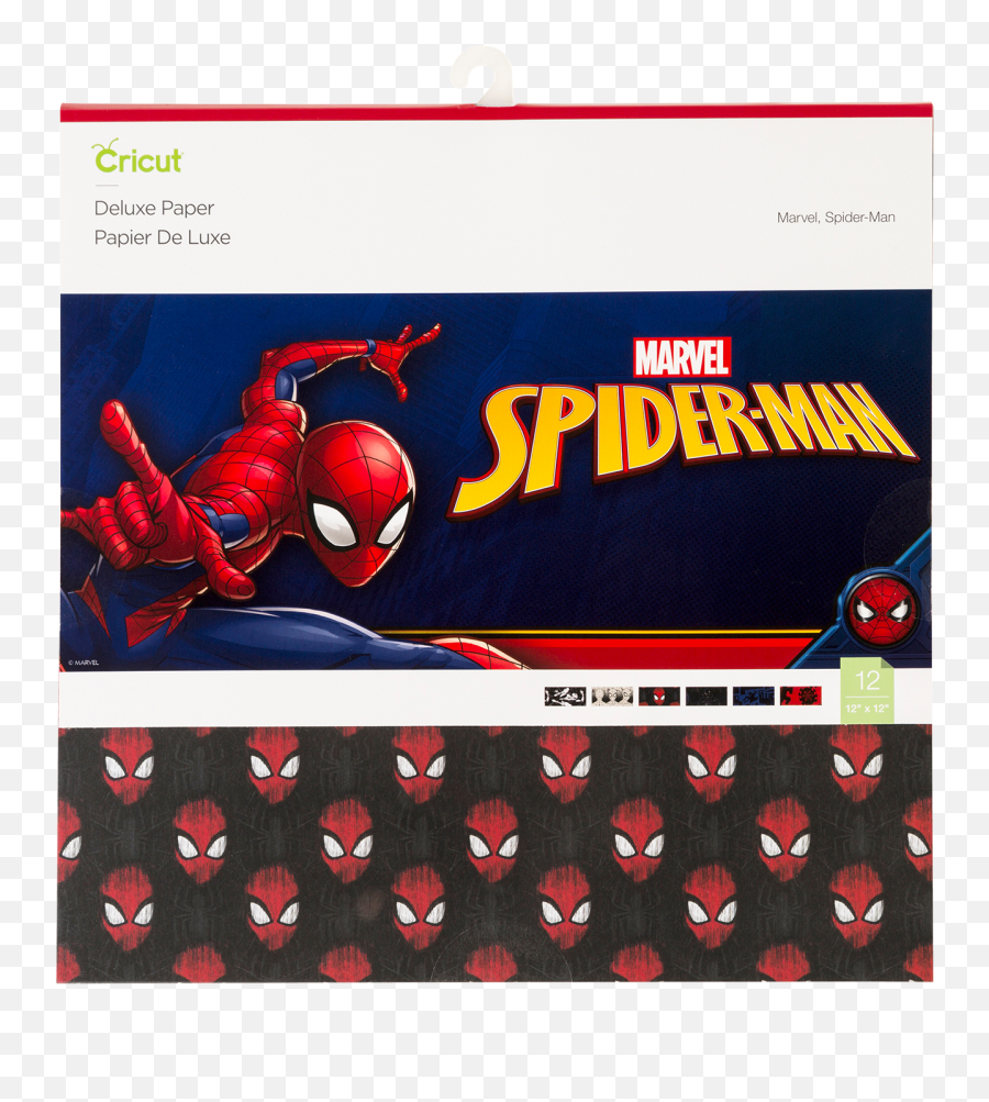 Cricut Marvel Spider - Man Deluxe Paper 12 X 12 Png,Spiderman Back Logo