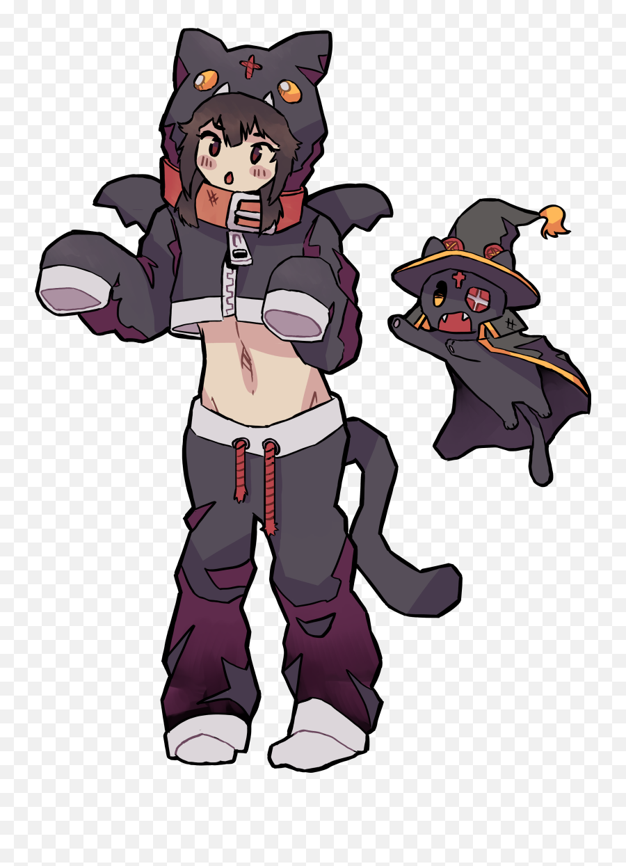 Meguminchomsuke Outfit Swap Konosuba - Fictional Character Png,Megumin Transparent